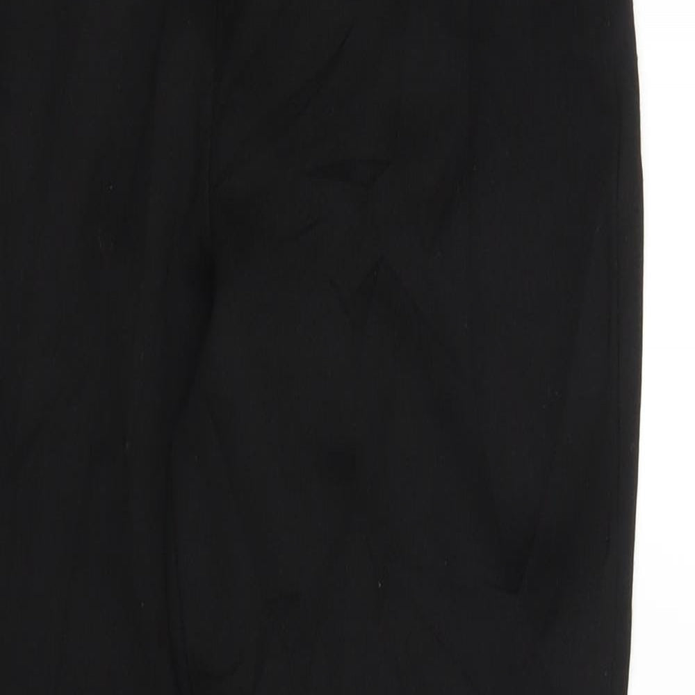 M&S Girls Black   Carrot Trousers Size 11 Years