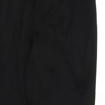M&S Girls Black   Carrot Trousers Size 11 Years