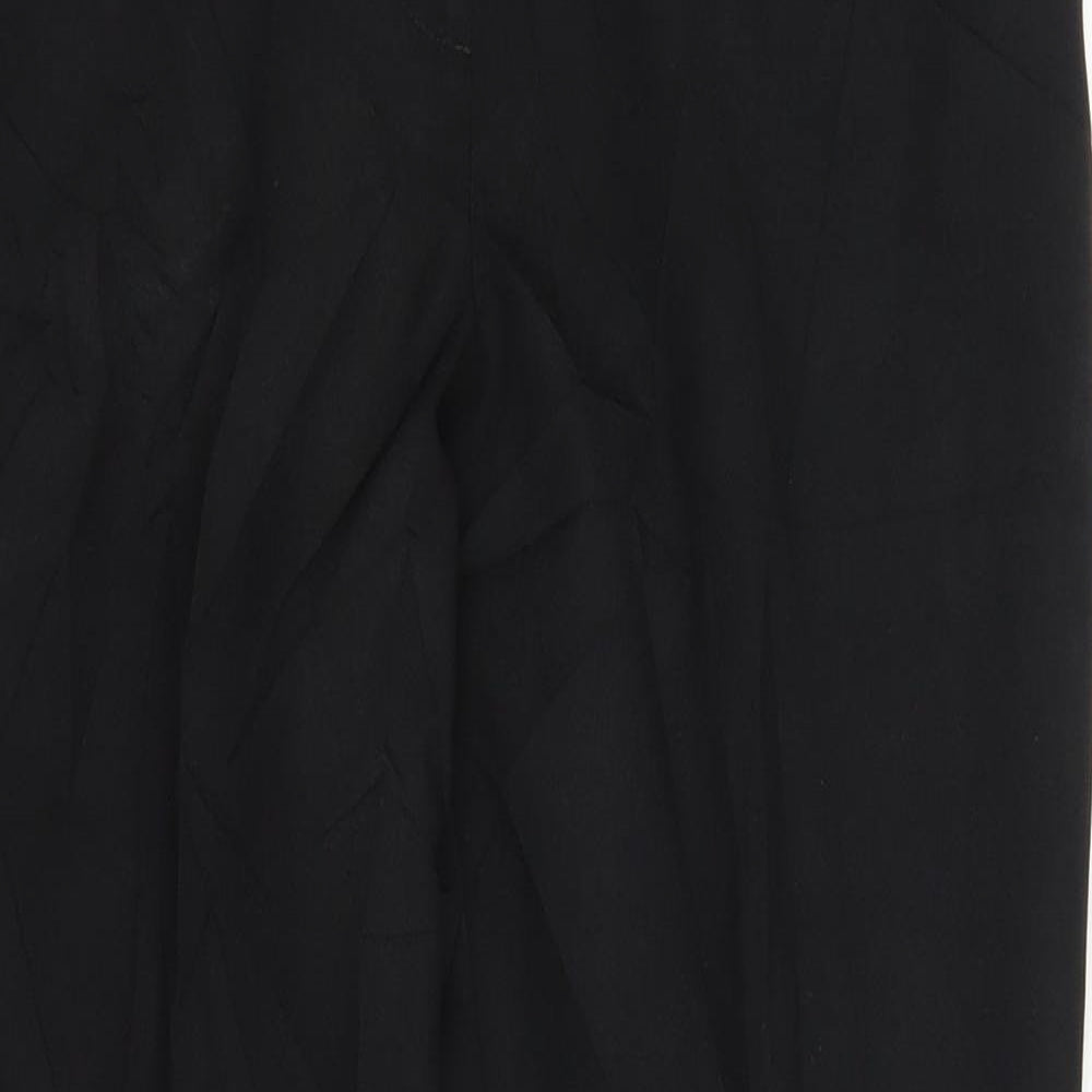Womens UK Size 6 F&F Regular Fit Capri Black Trousers