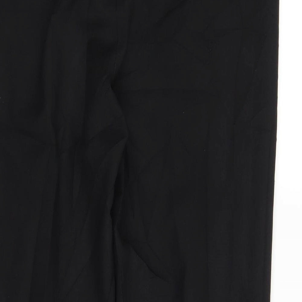 Womens UK Size 6 F&F Regular Fit Capri Black Trousers