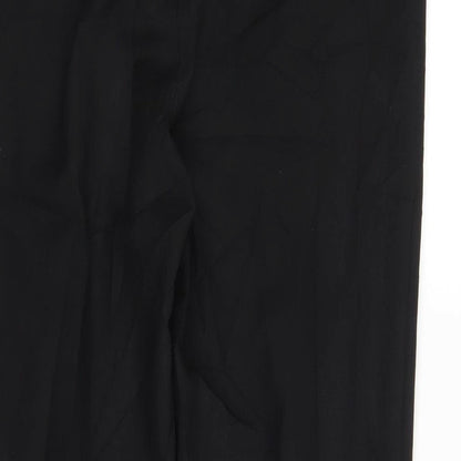 Womens UK Size 6 F&F Regular Fit Capri Black Trousers