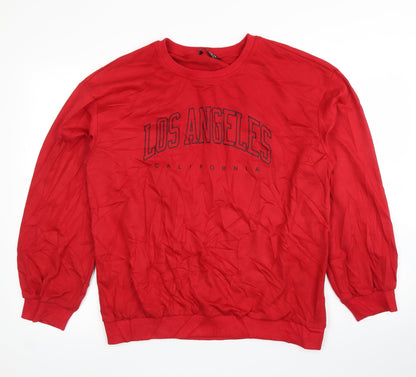 SheIn Mens Red   Pullover Jumper Size L