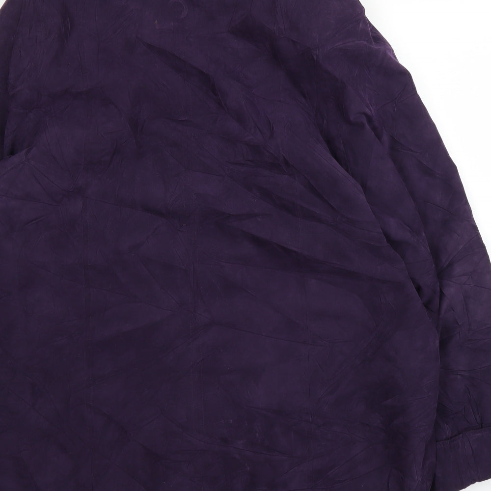 Womens UK Size M Bonmarché Purple Overcoat