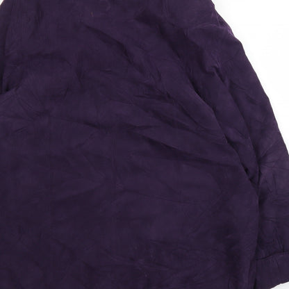 Womens UK Size M Bonmarché Purple Overcoat