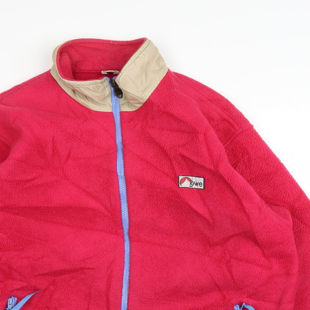 Lowe Womens Pink  Fleece Jacket Coatigan Size L