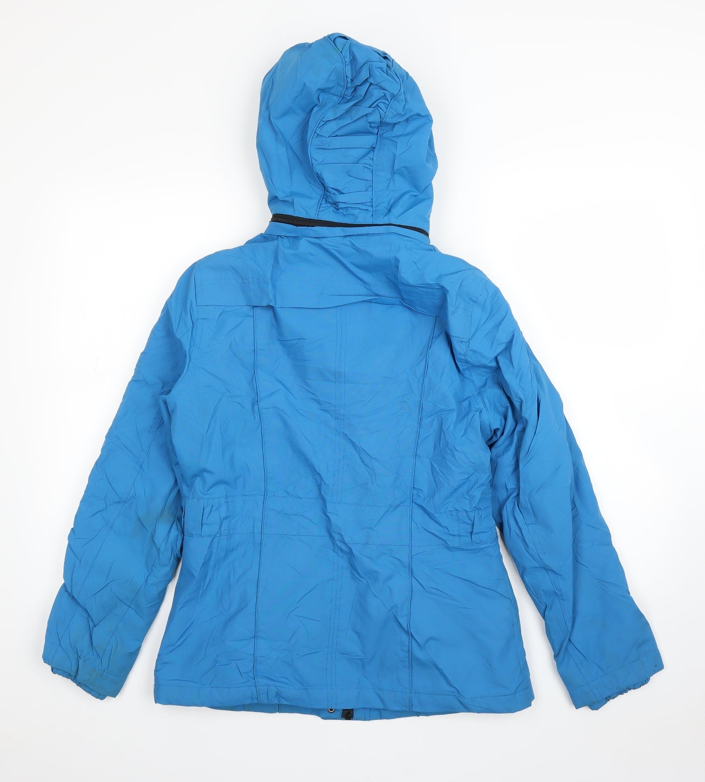 Womens UK Size S Per Una Blue Windbreaker Coat