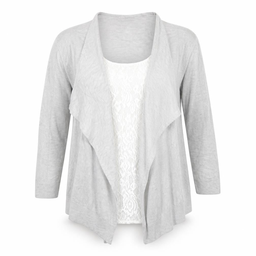 Womens UK Size 10 M&S Grey Basic Blouse