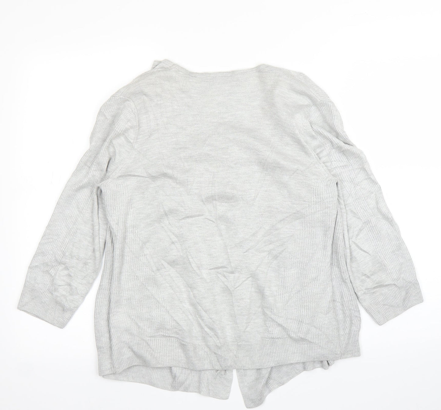 M&S Womens Grey Floral  Basic Blouse Size 10