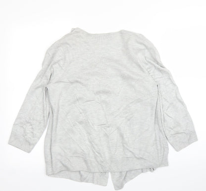 M&S Womens Grey Floral  Basic Blouse Size 10