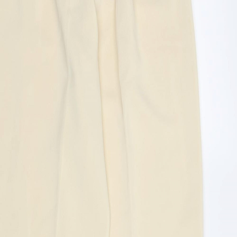 Fashion Plus Womens Beige   Trousers  Size 14 L30 in