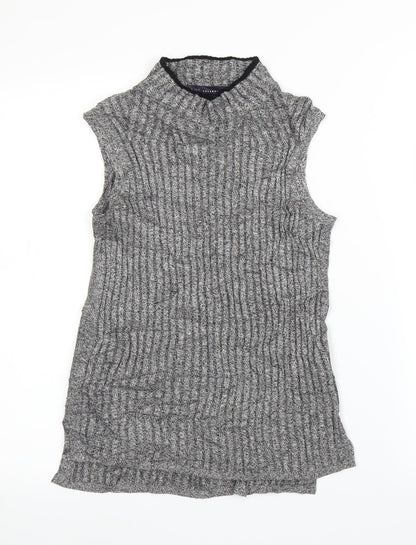 M&S Womens Grey   Basic Blouse Size 8