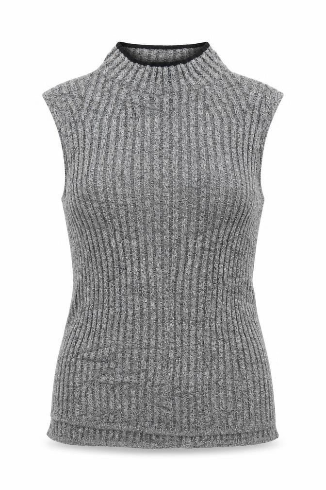 Womens UK Size 8 M&S Grey Basic Blouse