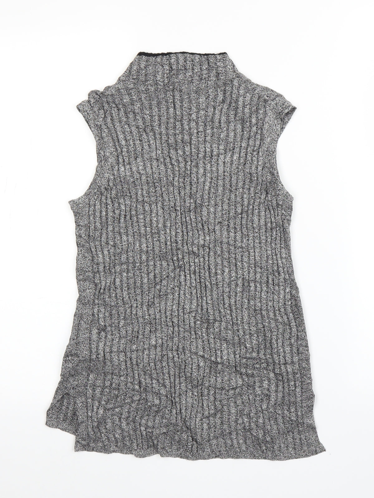 M&S Womens Grey   Basic Blouse Size 8