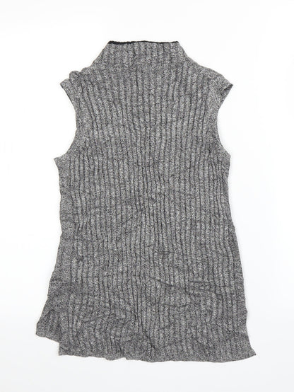 M&S Womens Grey   Basic Blouse Size 8