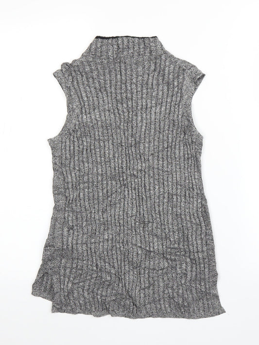 M&S Womens Grey   Basic Blouse Size 8