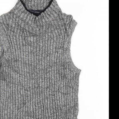 M&S Womens Grey   Basic Blouse Size 8