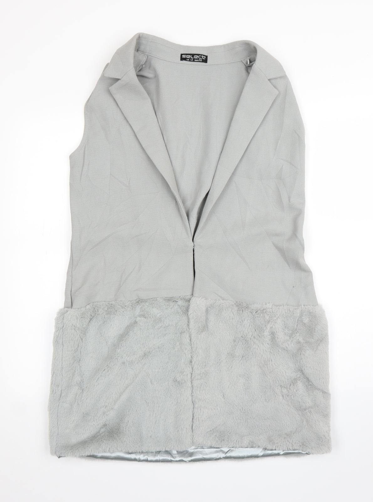 Select Womens Grey   Cardigan Jumper Size 12