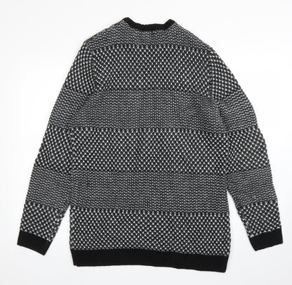 TU Mens Black   Pullover Jumper Size M