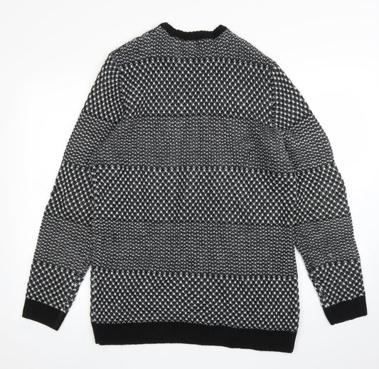 TU Mens Black   Pullover Jumper Size M