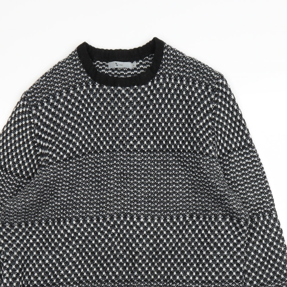 TU Mens Black   Pullover Jumper Size M