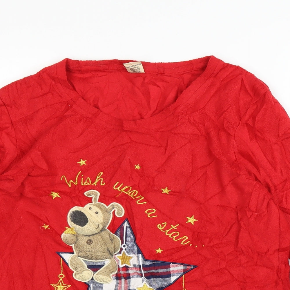 TU Womens Red Solid  Top Pyjama Top Size 10