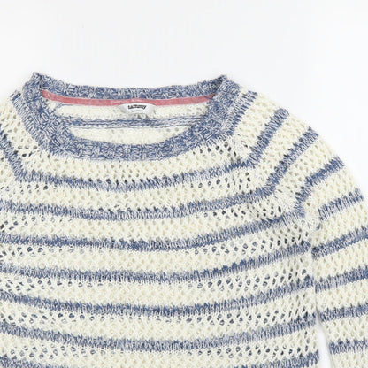 Tammy Girls Blue Striped  Pullover Jumper Size 14 Years