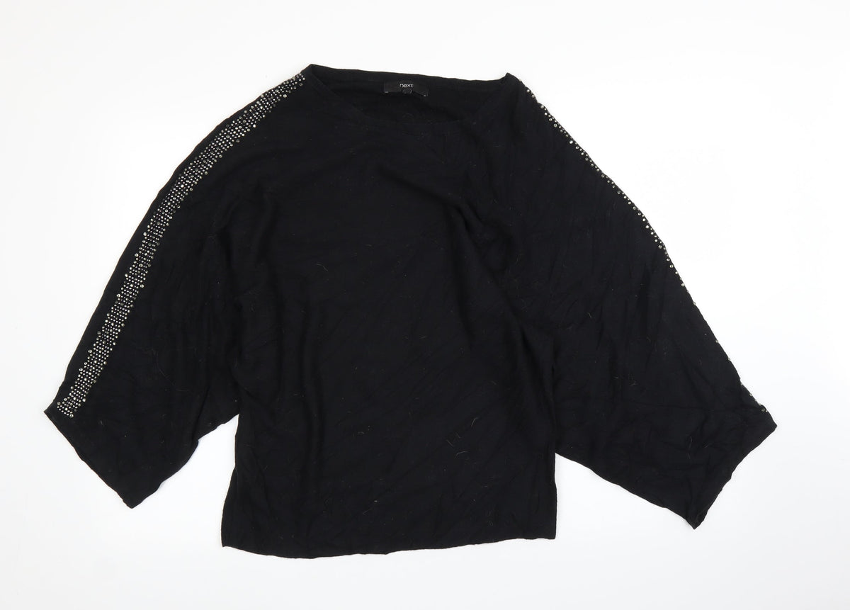 Next Womens Black   Pullover Jumper Size XS