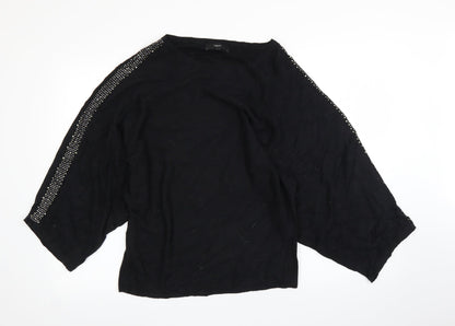 Next Womens Black   Pullover Jumper Size XS