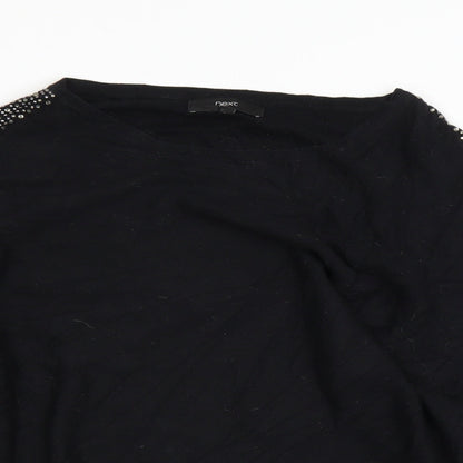Next Womens Black   Pullover Jumper Size XS