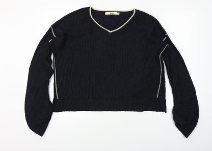 talasa Womens Black   Pullover Jumper Size M