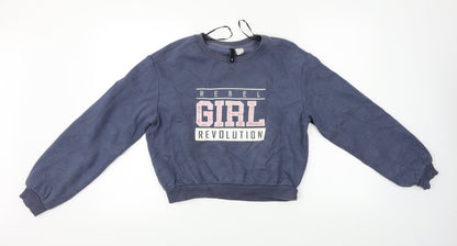 H&M  Womens Blue   Pullover Jumper Size S