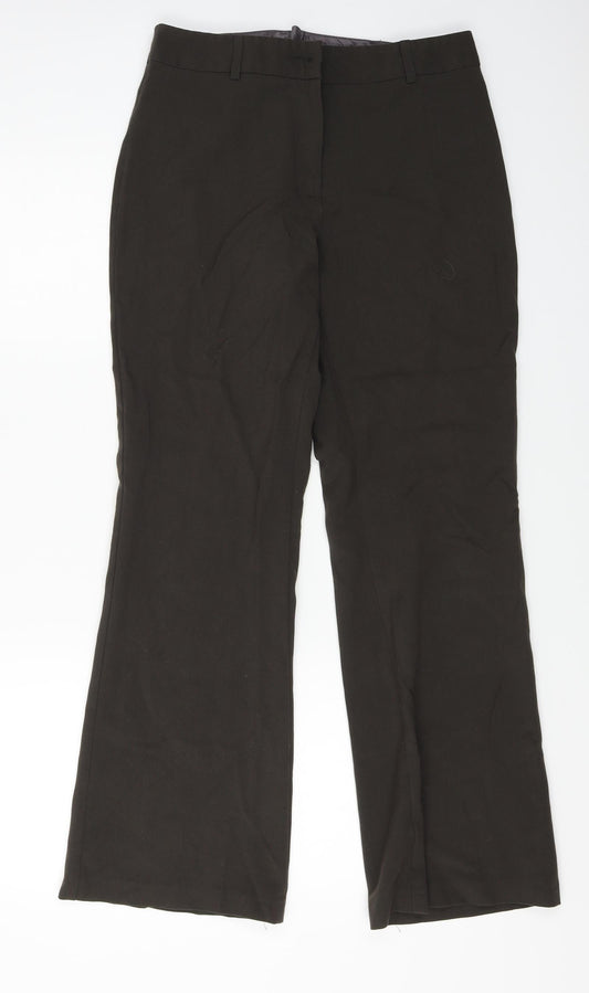 Womens UK Size 12 Marks and Spencer Regular Fit  Brown Trousers