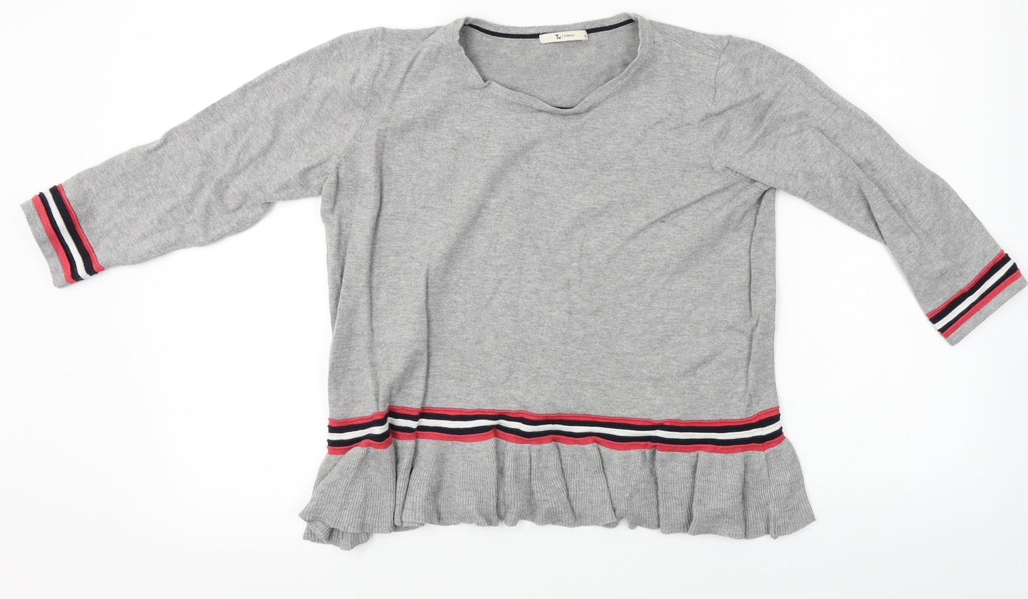 TU Womens Grey   Pullover Jumper Size 14