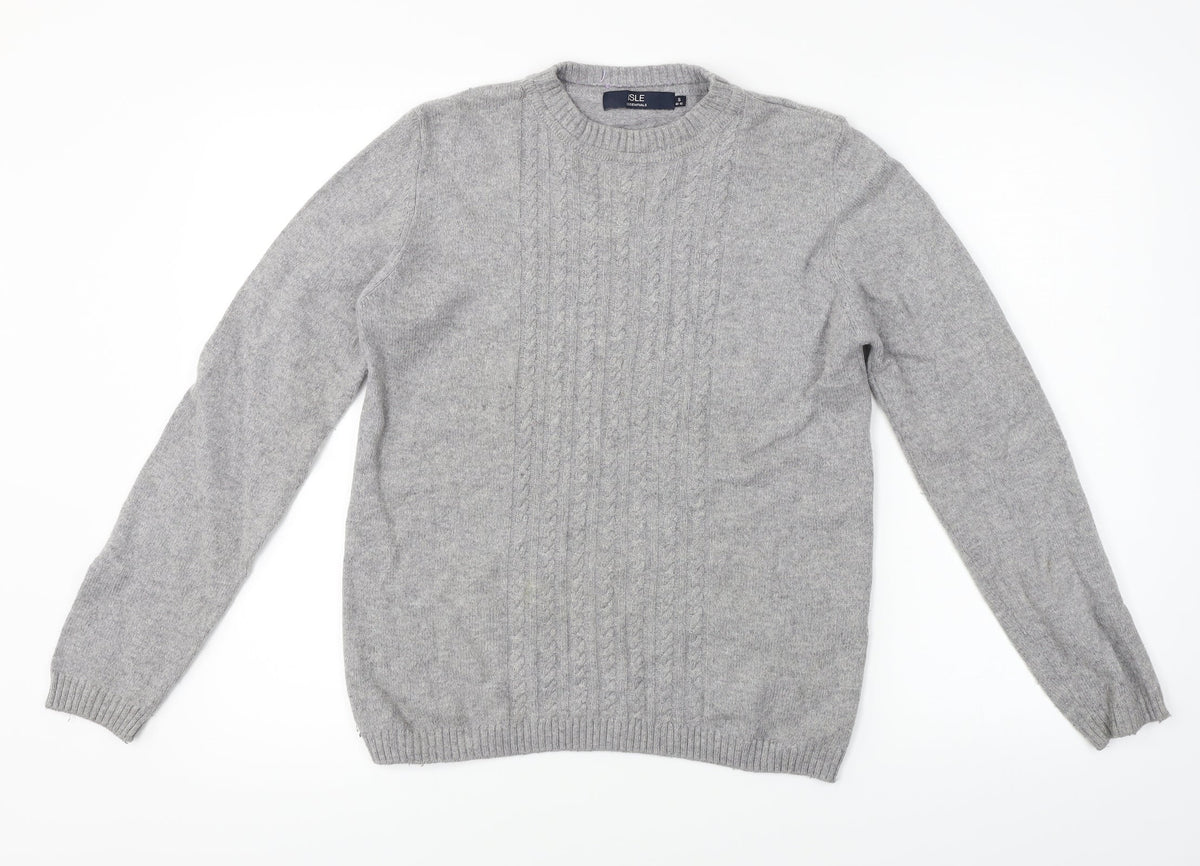 ISLE  Womens Grey   Pullover Jumper Size S