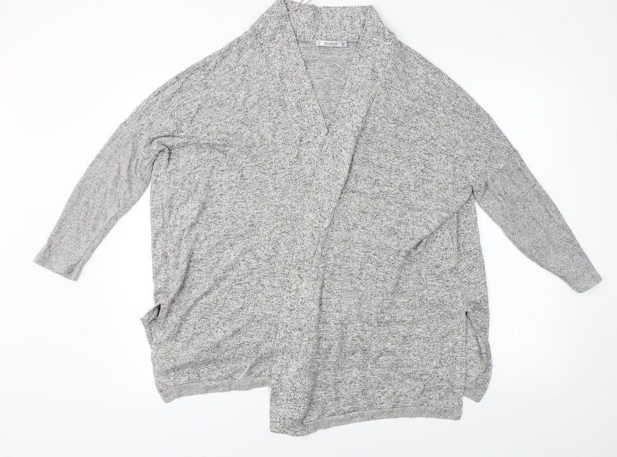 Pull&Bear Womens Grey   Cardigan Jumper Size S