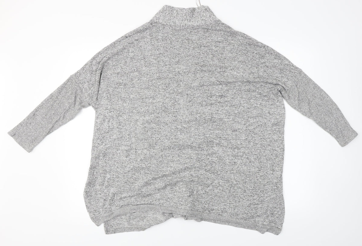 Pull&Bear Womens Grey   Cardigan Jumper Size S