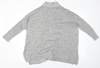 Pull&Bear Womens Grey   Cardigan Jumper Size S