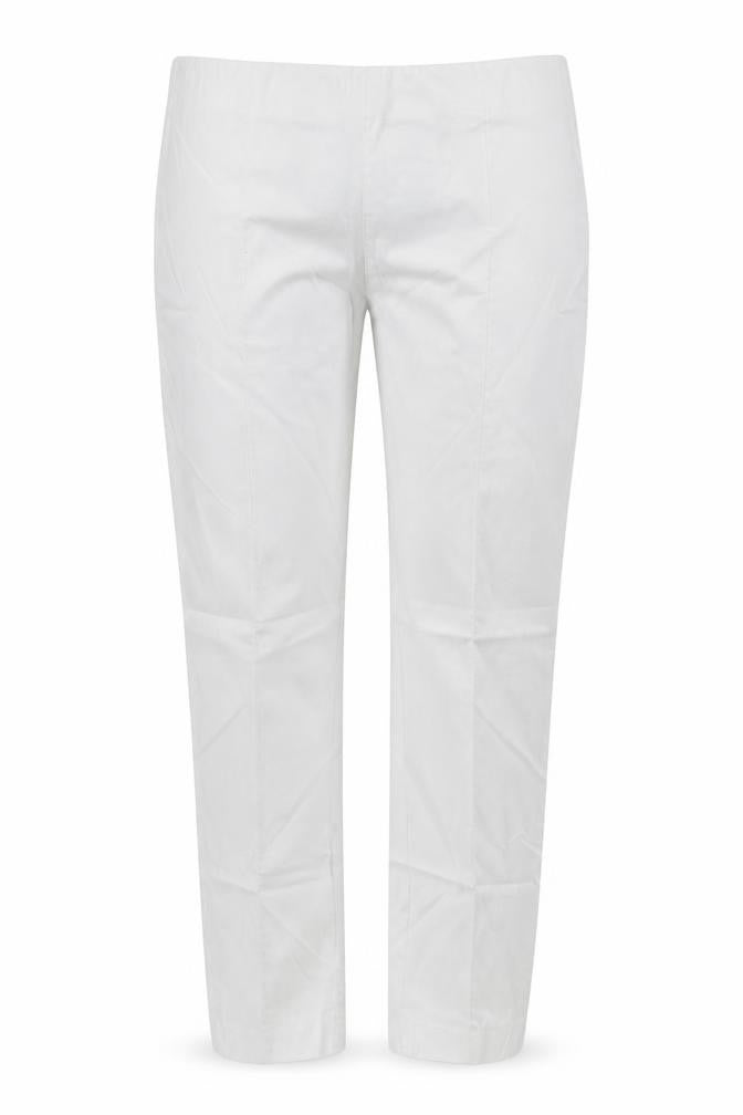 Womens UK Size 32 in Preworn Regular Fit  White Trousers