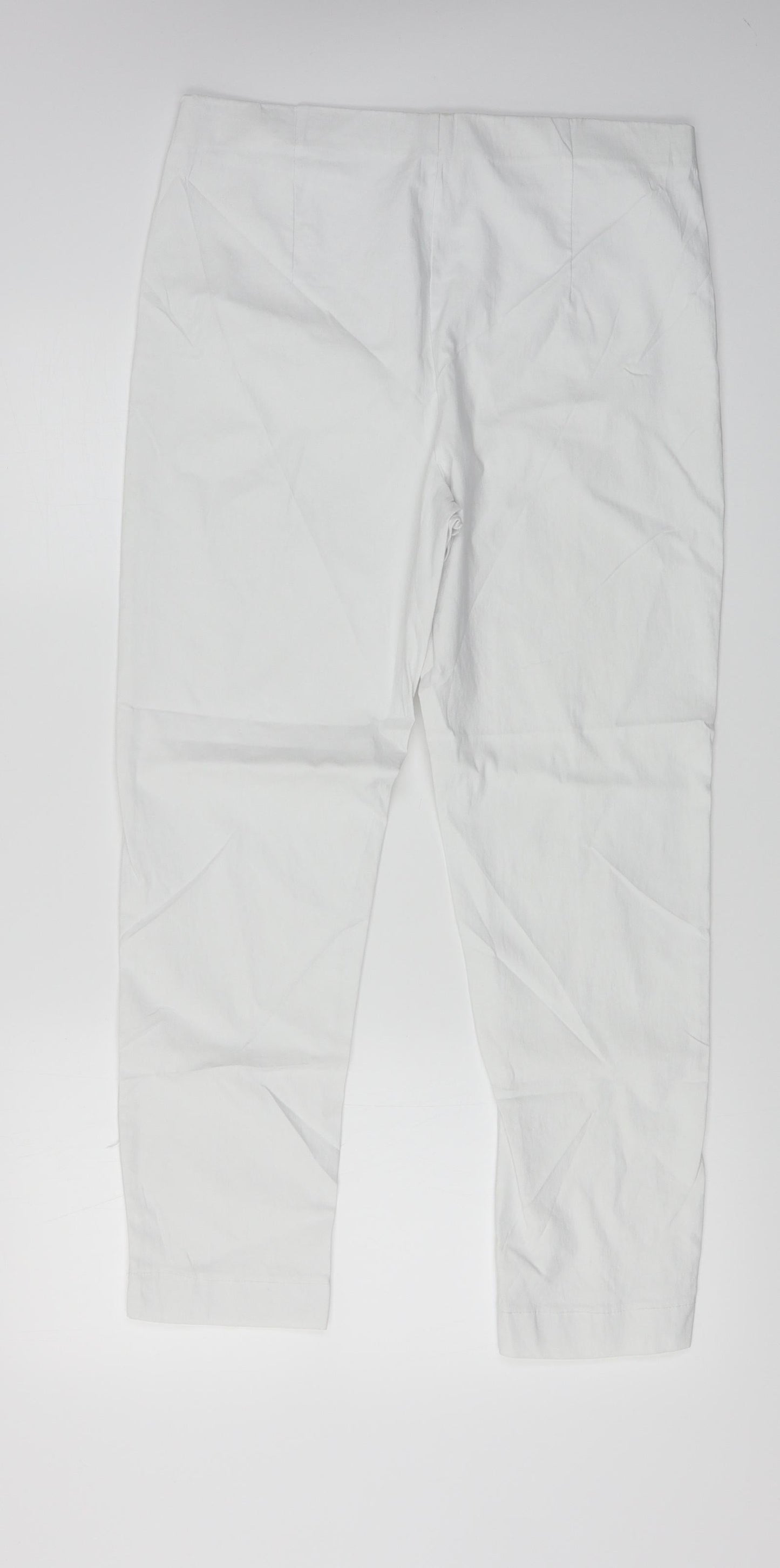 Womens UK Size 32 in Preworn Regular Fit  White Trousers