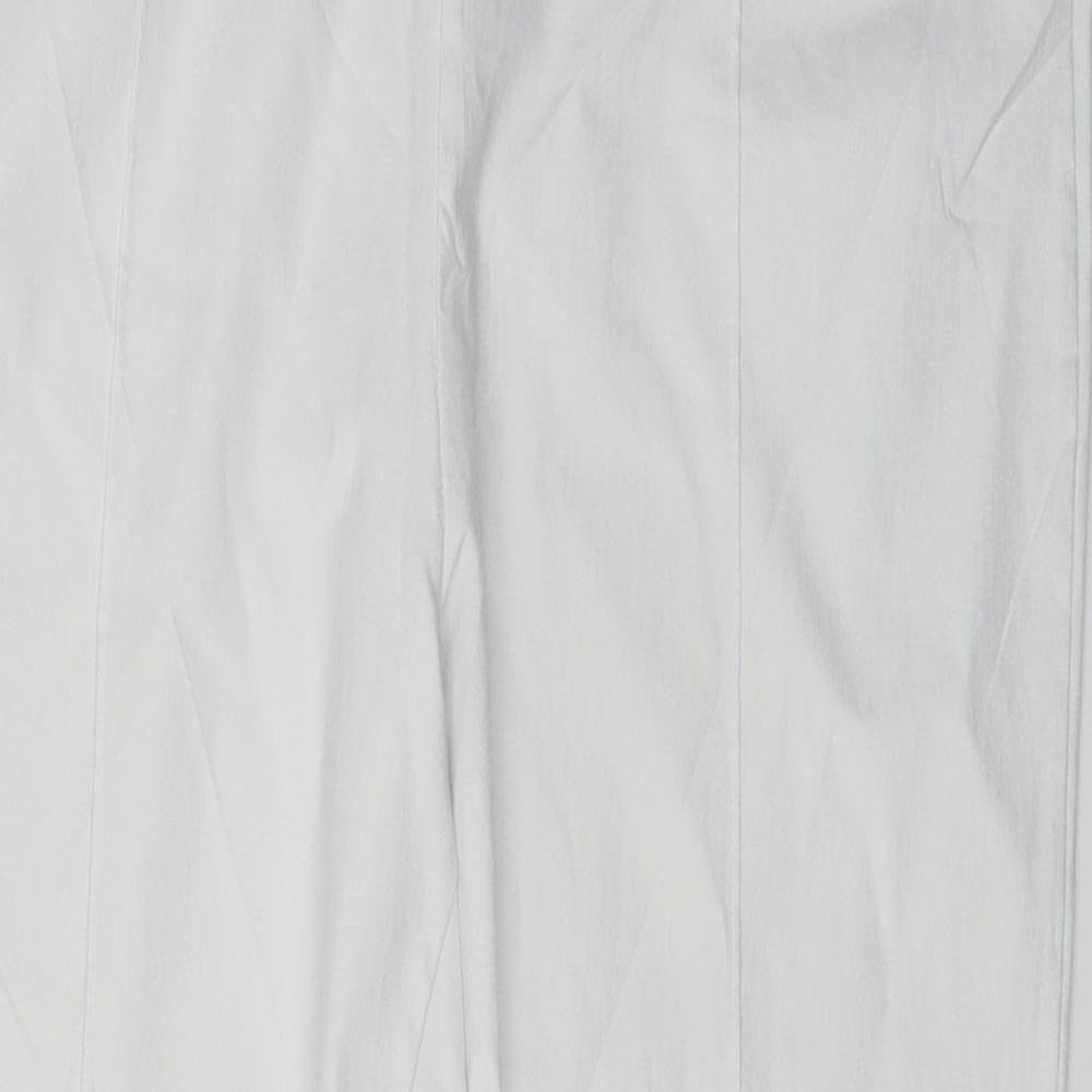 Womens UK Size 32 in Preworn Regular Fit  White Trousers