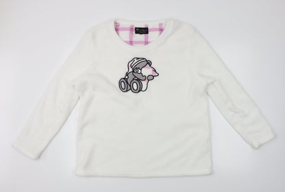 autum faith Womens White   Pullover Jumper Size XL