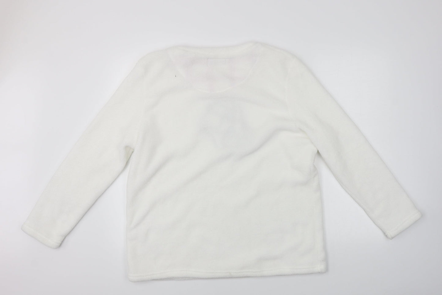 autum faith Womens White   Pullover Jumper Size XL