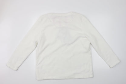 autum faith Womens White   Pullover Jumper Size XL