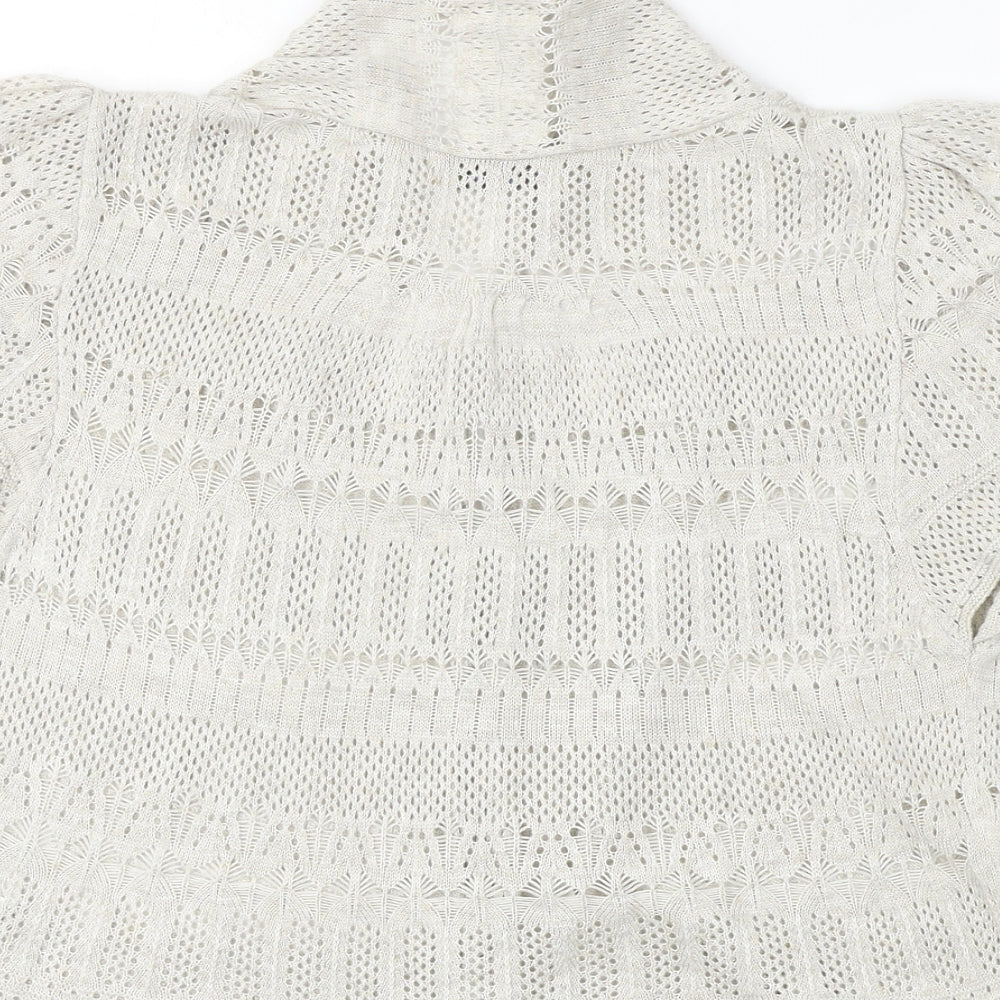 Marks and Spencer  Womens Beige   Cardigan Jumper Size 12