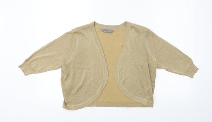 Principles Womens Brown   Cardigan Jumper Size 16