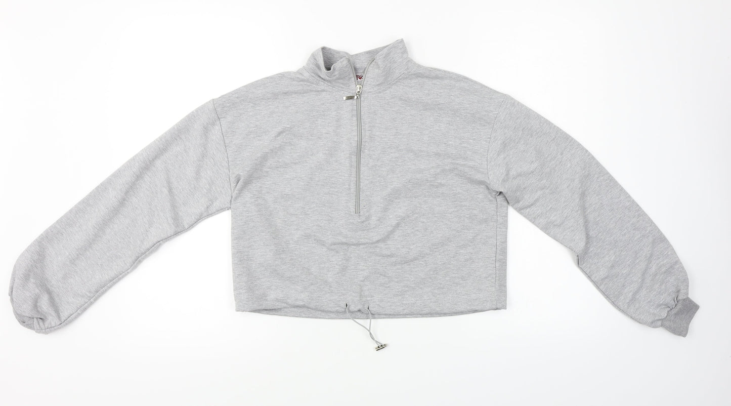 PORTABELLO  Womens Grey   Henley Jumper Size S