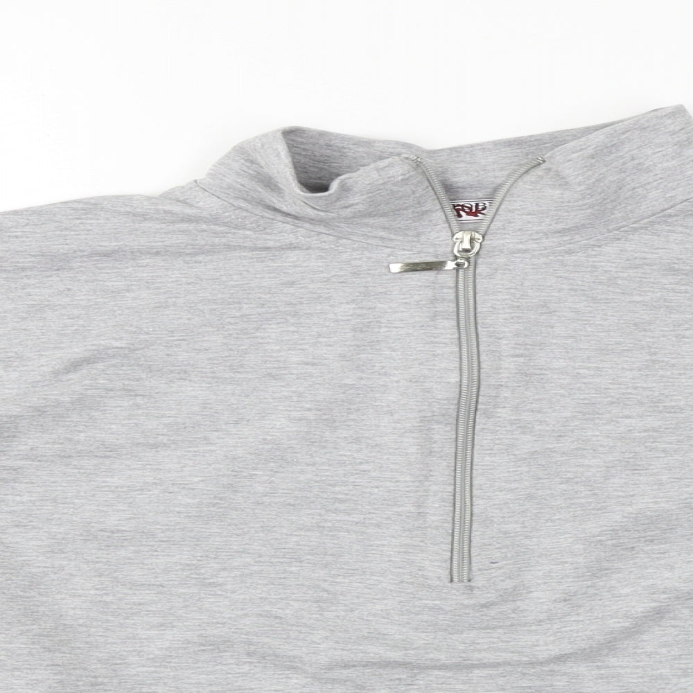 PORTABELLO  Womens Grey   Henley Jumper Size S