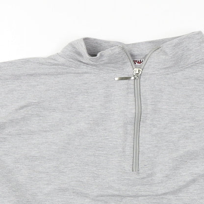 PORTABELLO  Womens Grey   Henley Jumper Size S