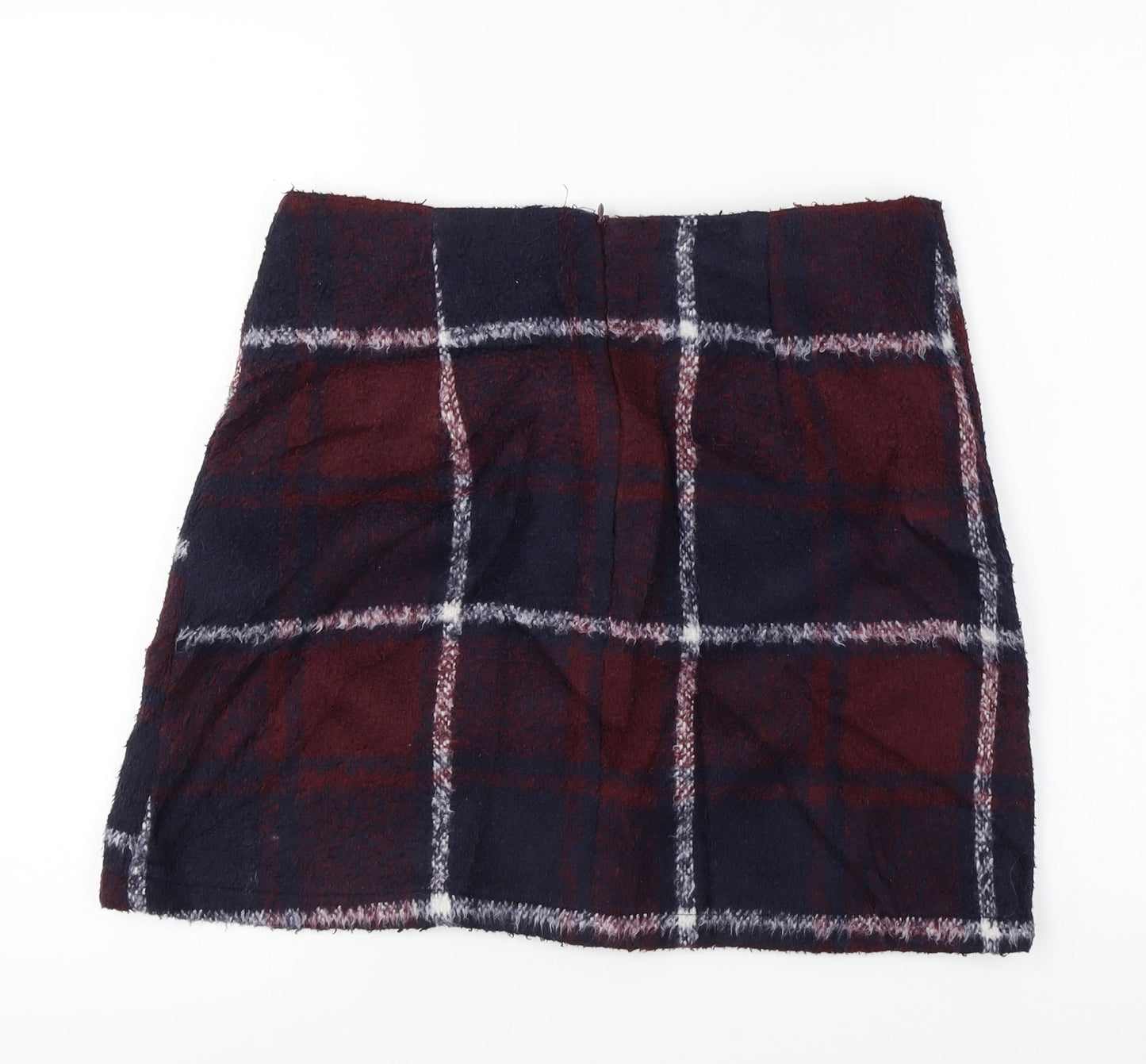 George  Womens Red Check  A-Line Skirt Size 30 in