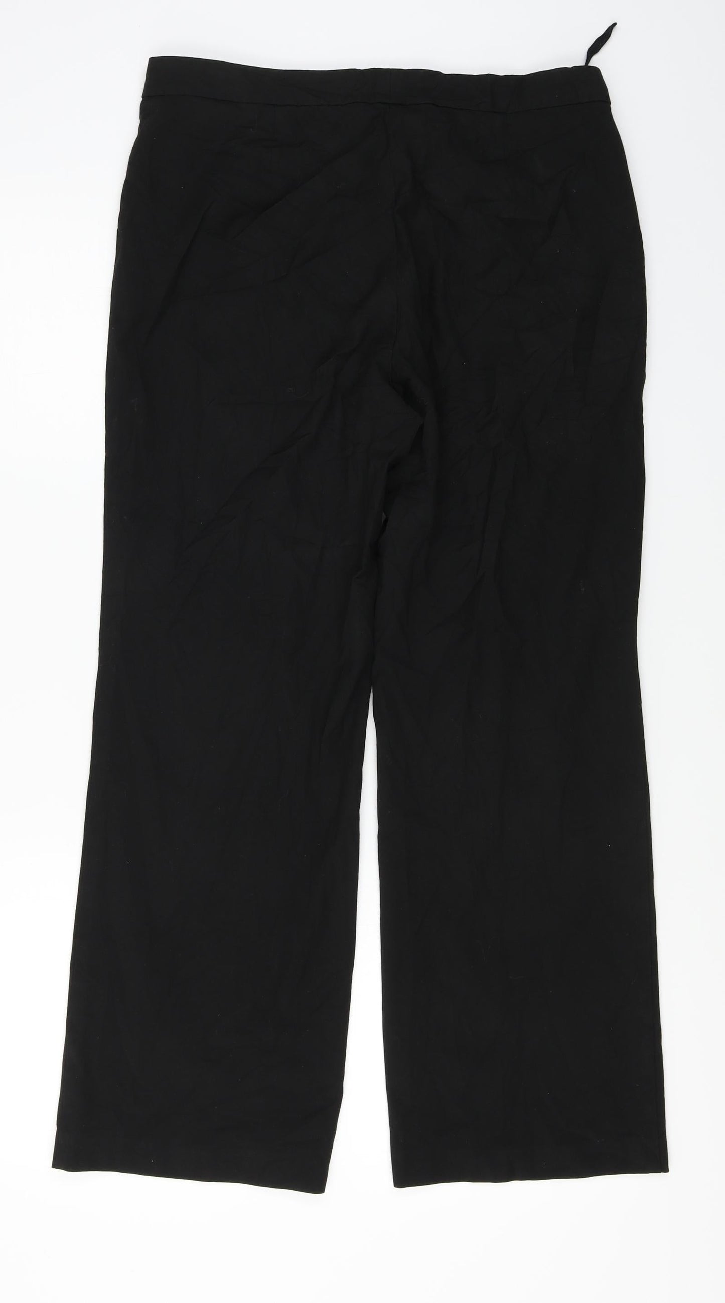 Womens UK Size 12 Marks and Spencer Regular Fit  Black Trousers